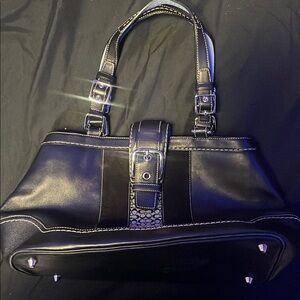 Coach Black Leather Handbag